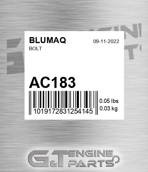 AC183 BLUMAQ Bolt