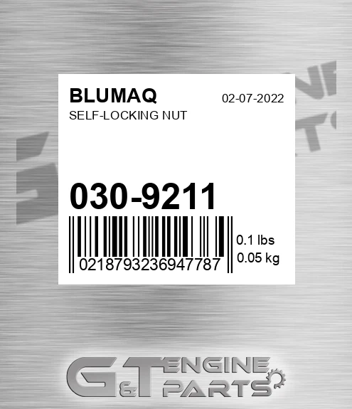 030-9211 Self-locking Nut
