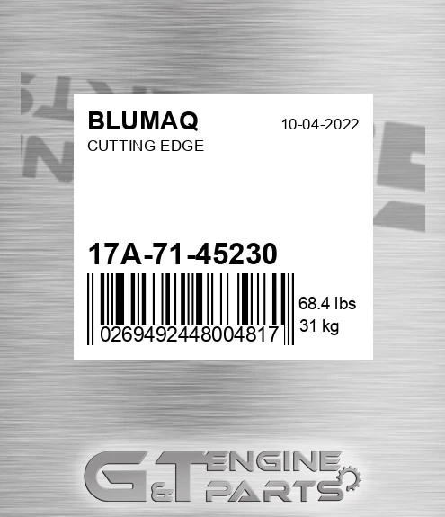 17A-71-45230 Cutting Edge for BLUMAQ
