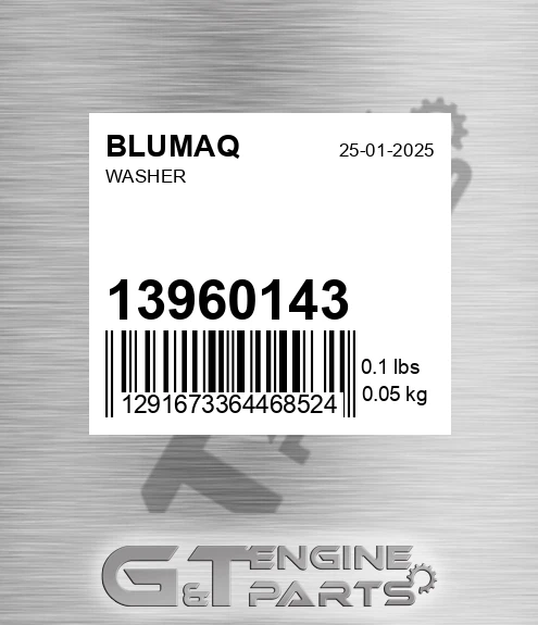 13960143 Washer for BLUMAQ
