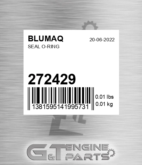 272429 Seal O-ring