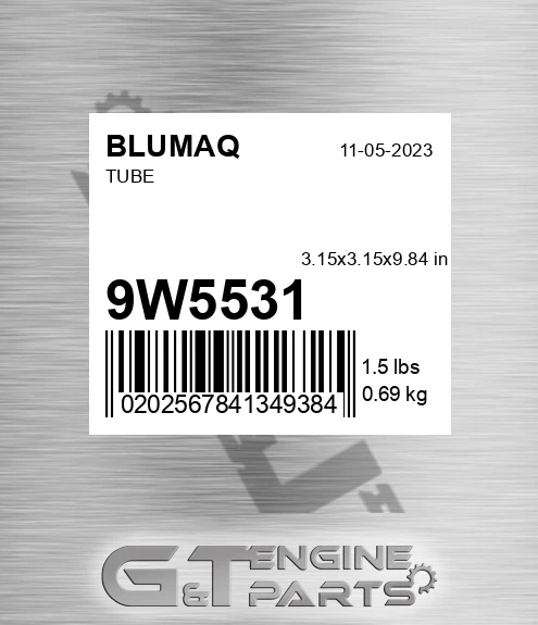9W-5531 Tube for BLUMAQ