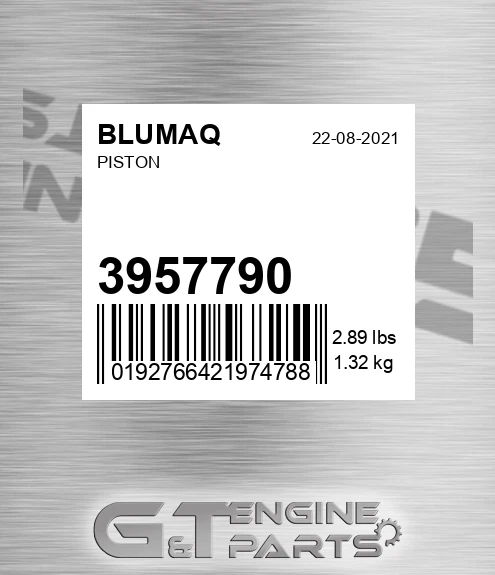 3957790 Piston for BLUMAQ