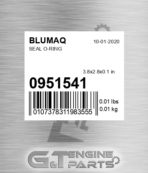 095-1541 Seal O-ring
