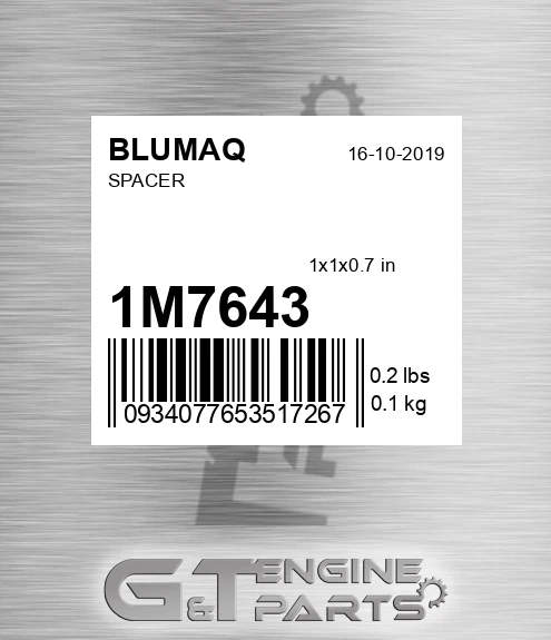 1M-7643 BLUMAQ Spacer