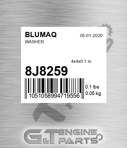 8J-8259 Washer for BLUMAQ