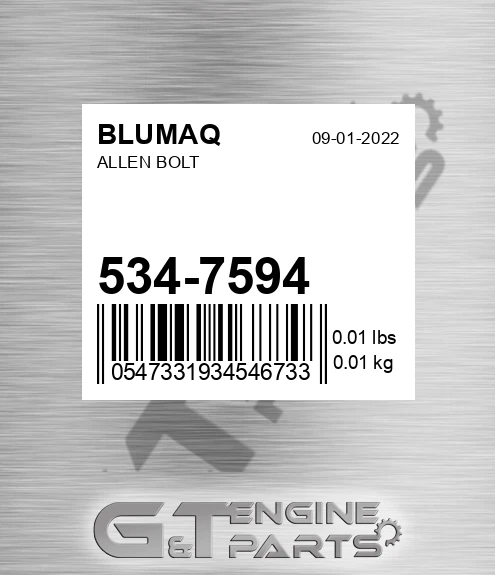 534-7594 Allen Bolt for BLUMAQ