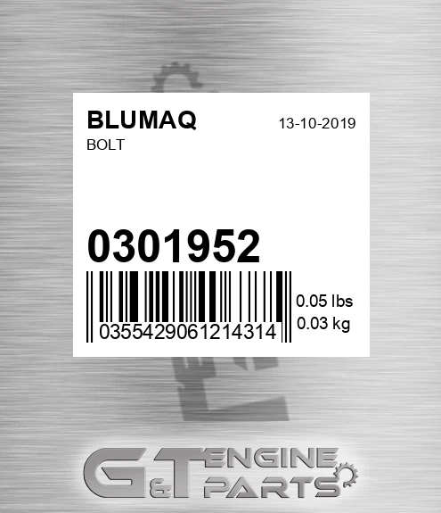 030.1952 Bolt for BLUMAQ