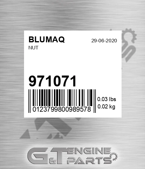 971071 BLUMAQ Nut