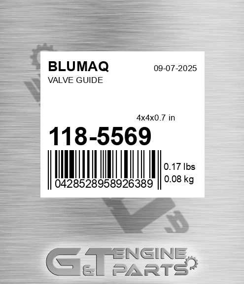 118-5569 Valve Guide for BLUMAQ