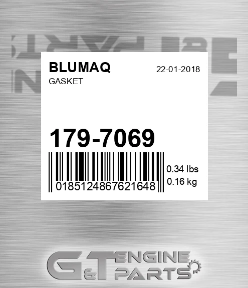 179-7069 Gasket for BLUMAQ