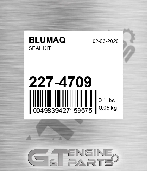 227-4709 Seal Kit for BLUMAQ