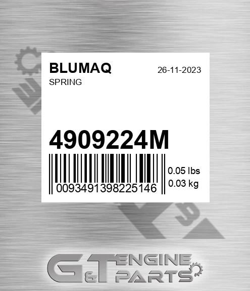 4909224M Spring for BLUMAQ