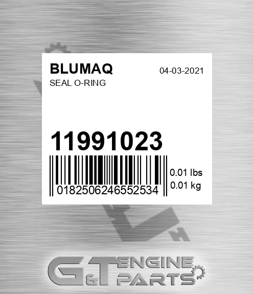 11991023 Seal O-ring