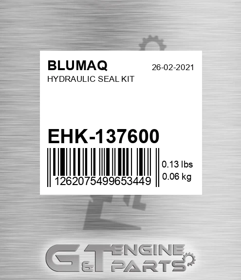EHK-137600 Hydraulic Seal Kit for BLUMAQ