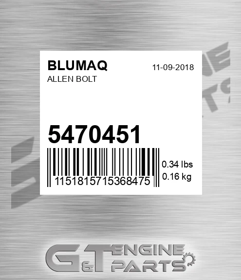5470451 Allen Bolt for BLUMAQ