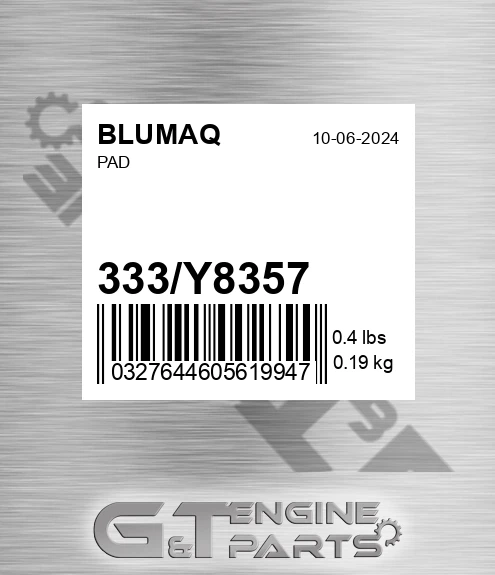 333/Y8357 Pad for BLUMAQ