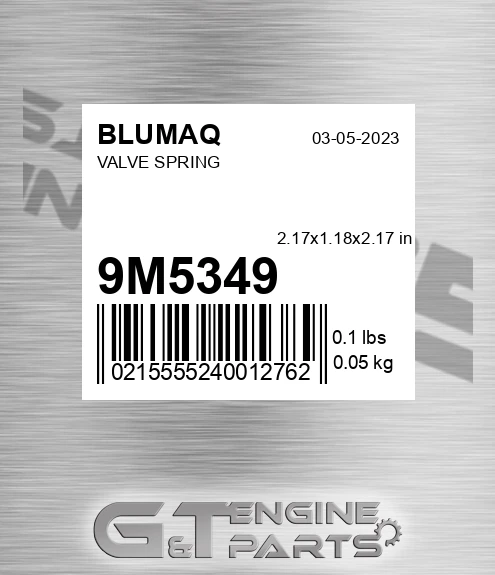 9M-5349 Valve Spring for BLUMAQ