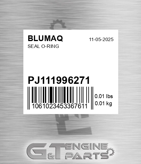 PJ111996271 Seal O-ring for BLUMAQ