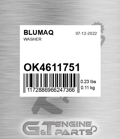 OK4611751 Washer for BLUMAQ