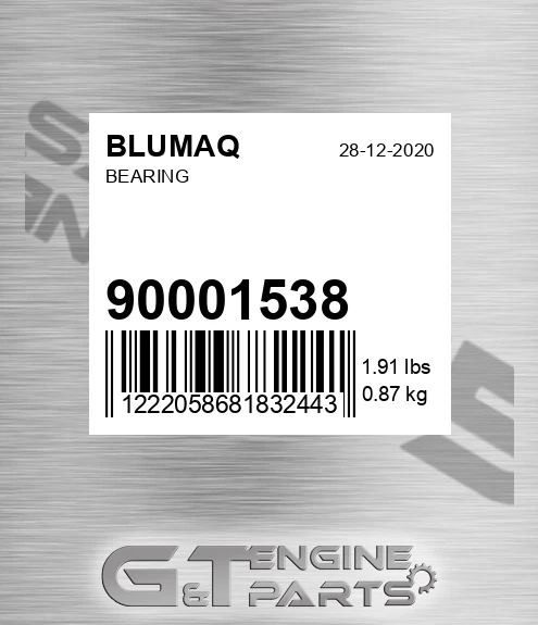 900.01538 Bearing for BLUMAQ