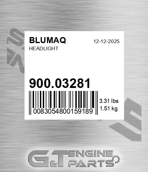 900.03281 Headlight for BLUMAQ