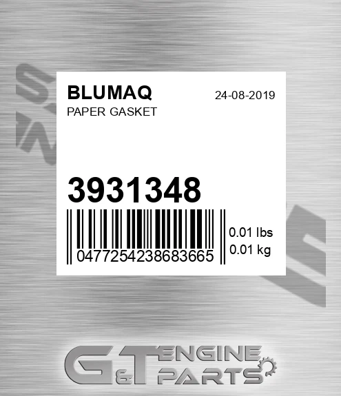 3931348 Paper Gasket