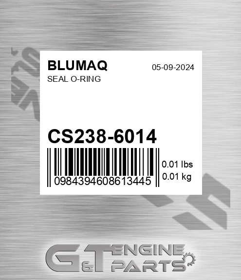 CS238-6014 Seal O-ring for BLUMAQ