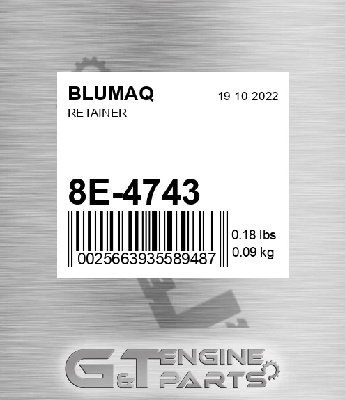 8E-4743 Retainer for BLUMAQ