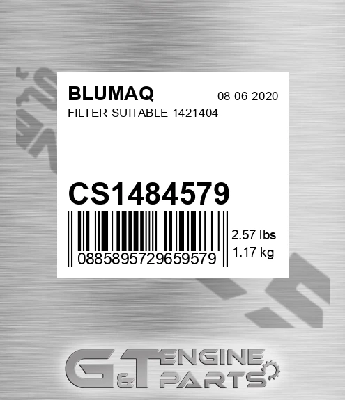 CS1484579 Filter Suitable 1421404