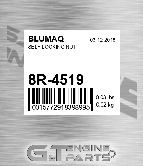 8R-4519 Self-locking Nut for BLUMAQ