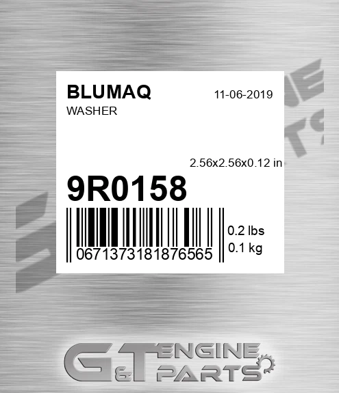 9R-0158 Washer for BLUMAQ