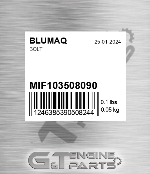 MIF1035-08090 Bolt for BLUMAQ