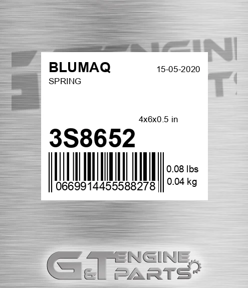 3S-8652 Spring for BLUMAQ