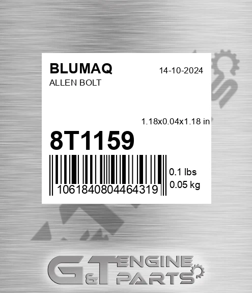 8T-1159 Allen Bolt for BLUMAQ