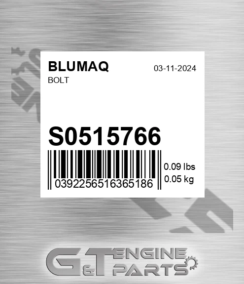 S0515766 Bolt