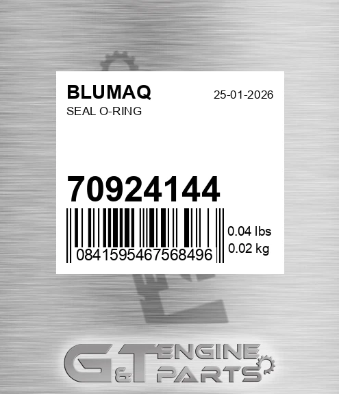 70924144 Seal O-ring