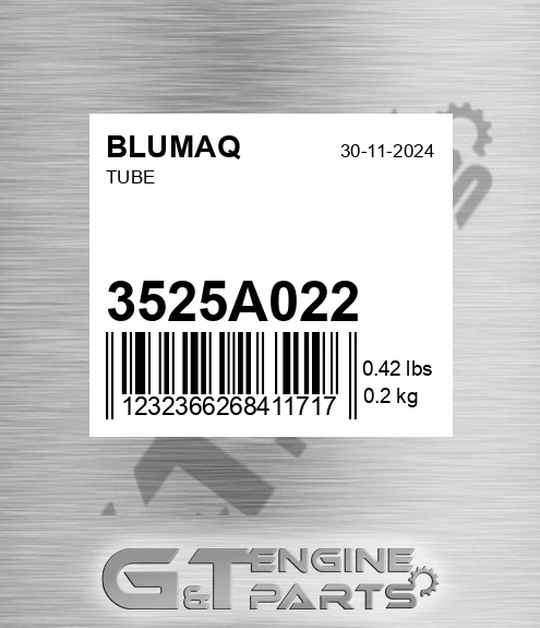 3525A022 Tube for BLUMAQ
