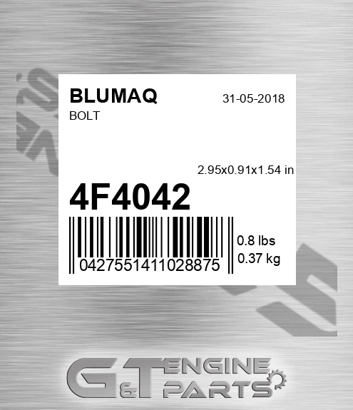 4F-4042 Bolt for BLUMAQ