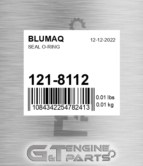 121-8112 Seal O-ring for BLUMAQ