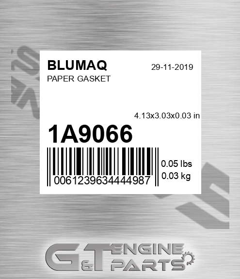 1A-9066 Paper Gasket for BLUMAQ