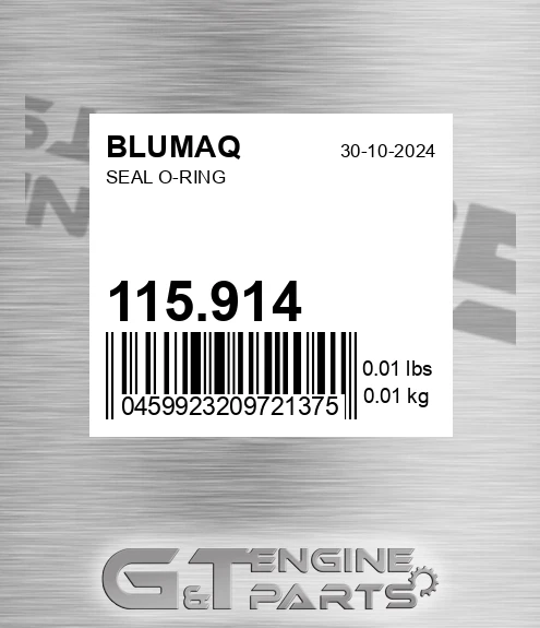 115.914 Seal O-ring for BLUMAQ