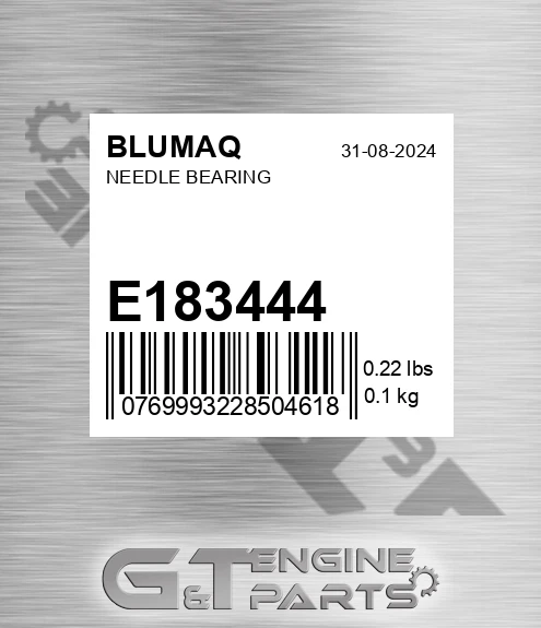 E183444 BLUMAQ Needle Bearing