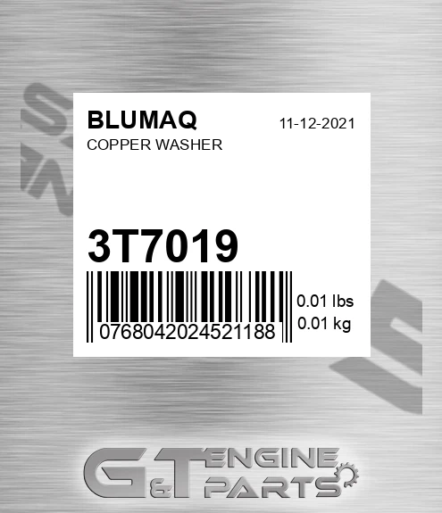 3T7019 Copper Washer