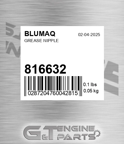816632 Grease Nipple