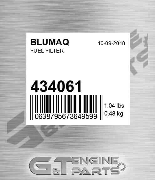 434061 Filter Suitable 3i1196bq for BLUMAQ