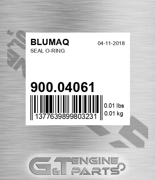 900.04061 Seal O-ring for BLUMAQ