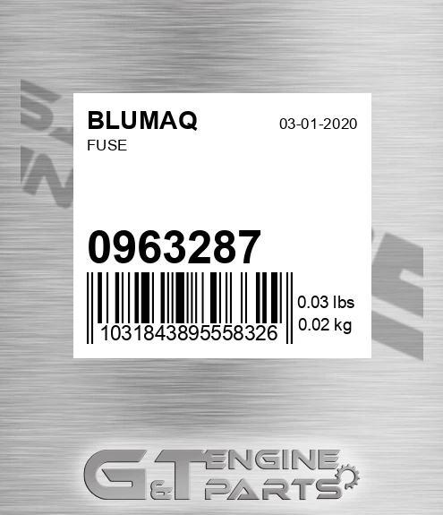 096.3287 Fuse for BLUMAQ