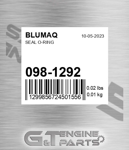 098-1292 Seal O-ring for BLUMAQ