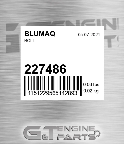 227486 BLUMAQ Bolt